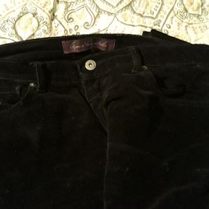 Gloria Vanderbilt size12 Black Corduroy
